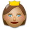 Princess - Medium emoji on LG